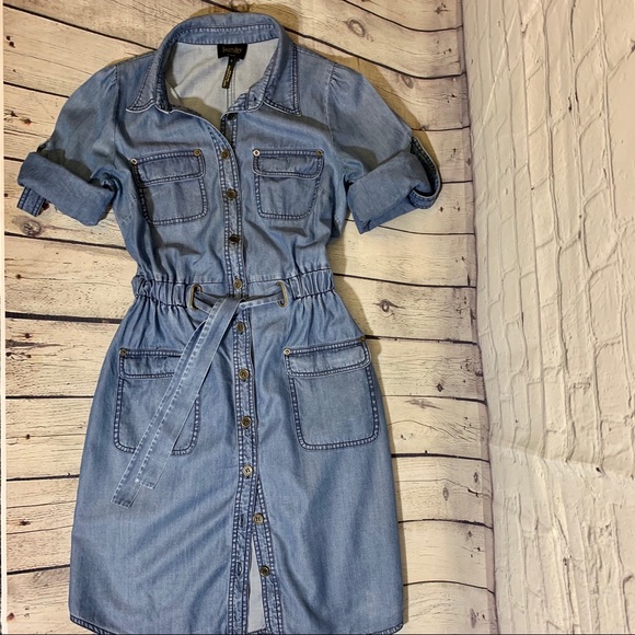 VINTAGE Laundry by Shelli Segal Chambray Dress 🌈 - Picture 3 of 8